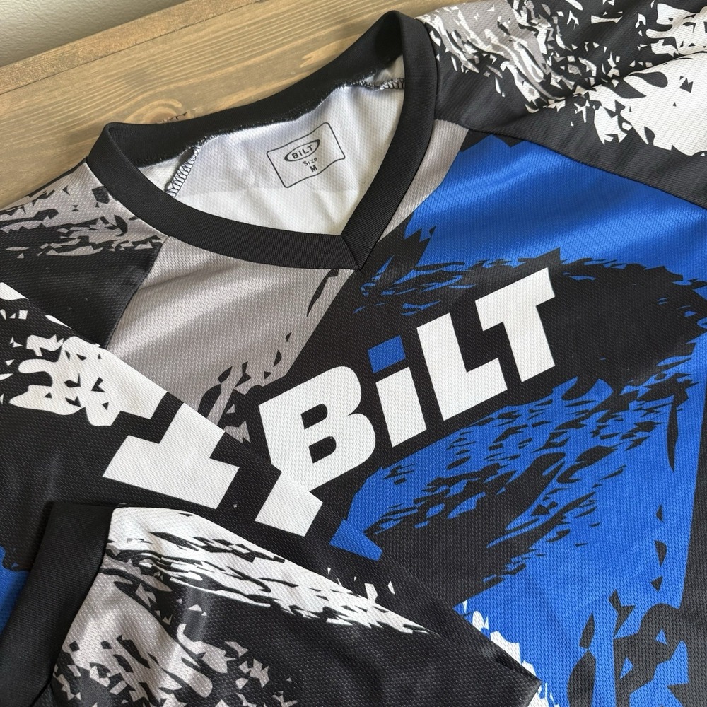 Bilt‎ Men's Medium Long Sleeve Motorcycle Riding Jersey Shirt